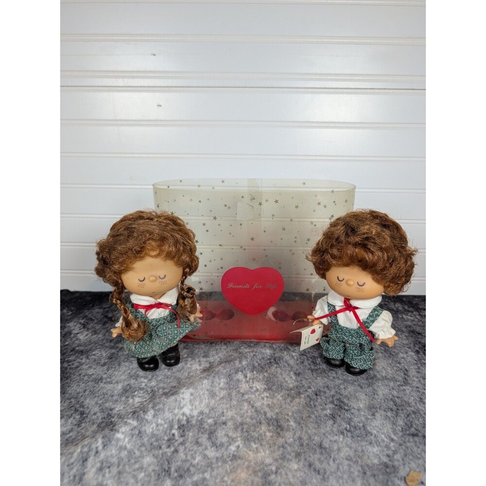 Vintage Dolls Unlimited Friends For Life Boy Girl Dolls Set W/ Box & Tags
